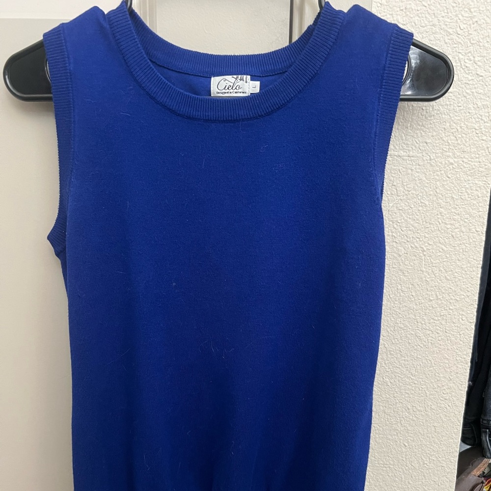 royal blue sweater vest
